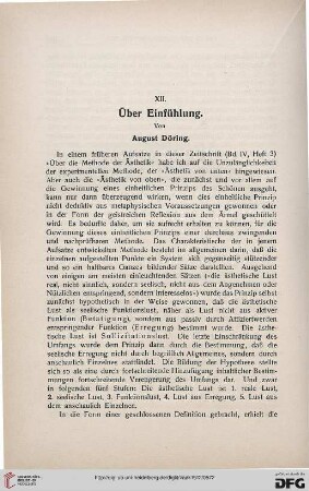Über Einfühlung