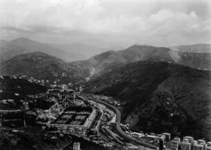 Blick auf Genua : Blick auf die Stadt Genua.