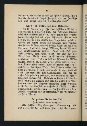124-134, Trost für Mühselige und Beladene - Heimgefunden
