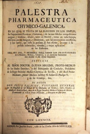 Palestra pharmaceutica
