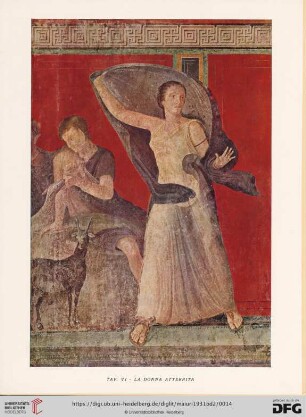 Tav. VI: La donna atterita