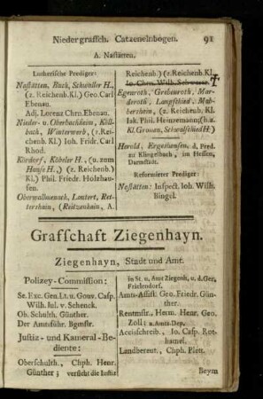 Grafschaft Ziegenhayn