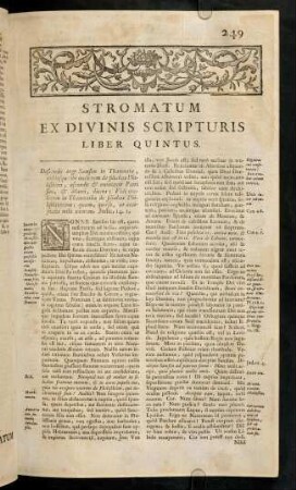 249-312, Liber Quintus