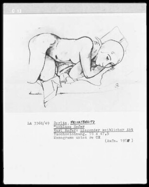 Liegender weiblicher Akt