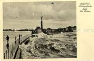 Warnemünde bei Sturm