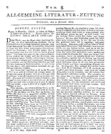 Krüdener, B. J. von: Valerie, oder Briefe von Gustav von Linar an Ernest von G. T. 1-2. Aus d. Franz. v. Müller. Hamburg, Altona: Vollmer 1804