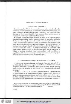 Introduction générale: l'institution episcopale