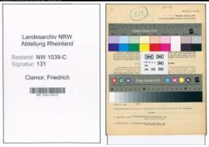 Entnazifizierung Friedrich Clamor , geb. 13.01.1899 (Angestellter)