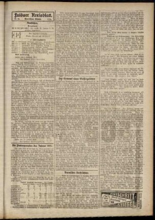 Zweite Ausgabe vom Freitag, den 09. Februar 1912.