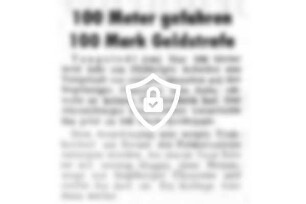 100 Meter gefahren - 100 [Name maskiert]
