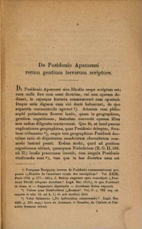 De Posidonio Apamensi rerum gentium terrarum scriptore