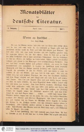 Heft 7. - April 1906.