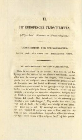 II. Uit Europesche Tijdschriften. (Nijverheid, Kunsten en Wetenschappen)