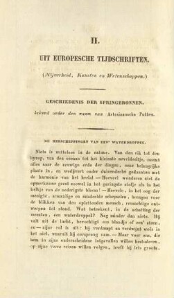 II. Uit Europesche Tijdschriften. (Nijverheid, Kunsten en Wetenschappen)