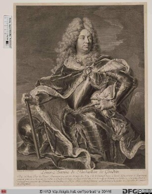 Bildnis Louis-Antoine de Pardaillan de Gondrin, marquis d' Antin (1711 duc)