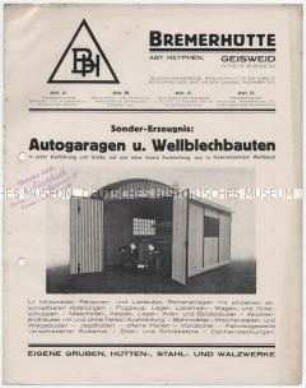 Autogaragen und Wellblechbauten