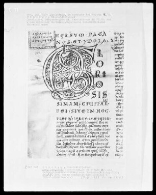 Augustinus, De Civitate Dei — Initiale G(LORIOSIS), Folio 1verso