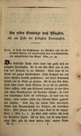 Predigten auf alle Sonn- und vorzüglichsten Festtage eines Kirchenjahres, 4,2. Predigten über Epistel, zweiter Theil