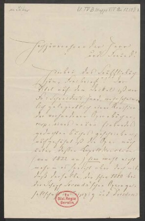 Brief an Friedrich Wilhelm Jähns : 14.04.1876