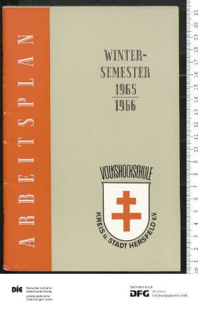 Programm 2. Semester 1965/1966