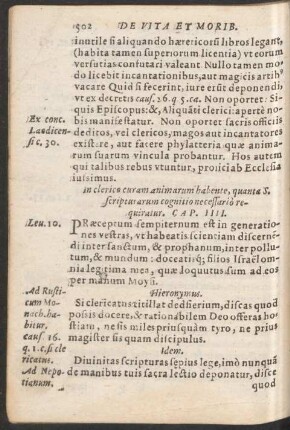 In clerico curam animarum habente ... Cap. IIII.