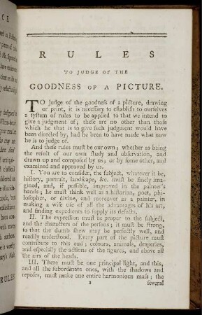 Rules To Judge Of TheGoodness Of A Picture.