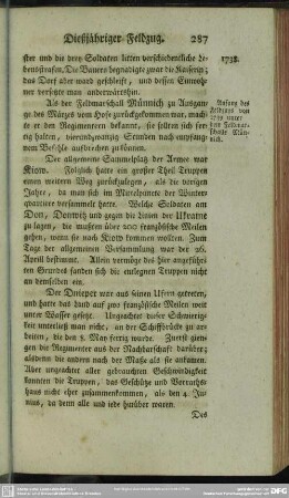 Dießjähriger Feldzug