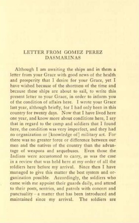 Letter from Gomez Perez Dasmarinas