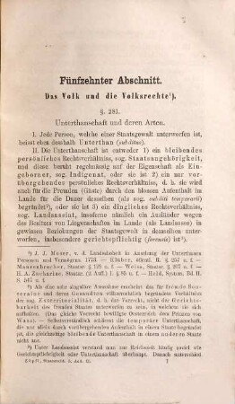 Grundsätze des gemeinen deutschen Staatsrechts : mit besonderer Rücksicht auf das allgemeine Staatsrecht und auf die neuesten Zeitverhältnisse, 2