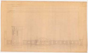 Palais Cohn-Oppenheim, Dessau: Speisesaal: Wandansichten 1:10
