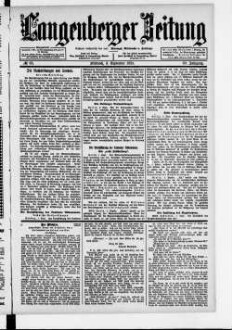 Langenberger Zeitung. 1888-1935