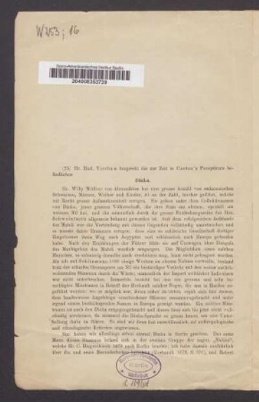 Hr. Rud. Virchow bespricht die zur Zeit in Castan's Panopticum befindlichen Dinka.