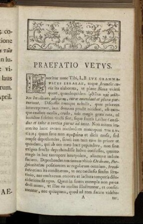 Praefatio vetus.