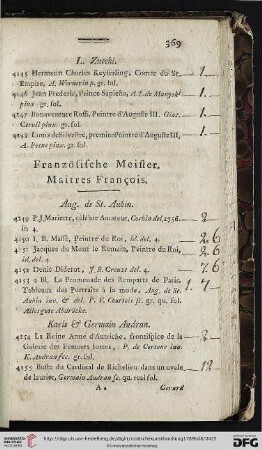 Französische Meister / Maîtres François