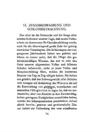 VI. Zusammenfassung und Schlussbetrachtung