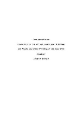 Dem Andenken an Professor Dr. Otto Eduard Lessing ... gewidmet