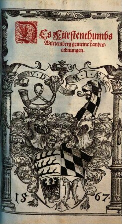 Newe Bawordnung des Fürstenthumbs Würtemberg