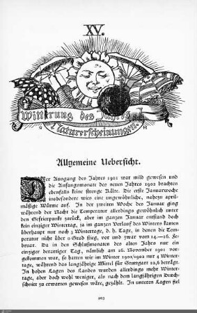 Witterung des Jahres. Naturerscheinungen.