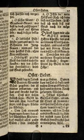25-29, Oster-Lieder