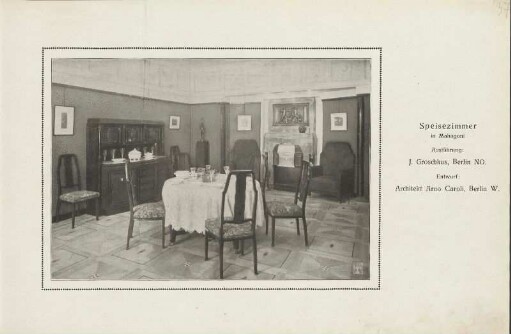 Speisezimmer in Mahagoni