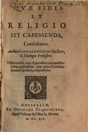 Quae fides et religio sit capessenda consultatio