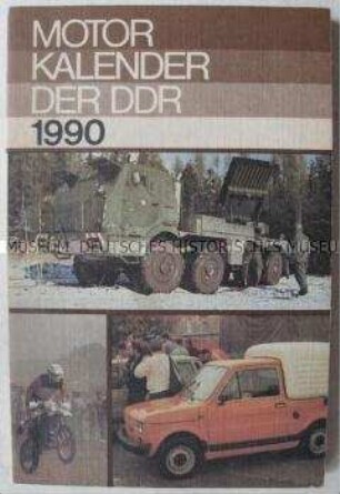 Motor-Kalender der DDR für das Jahr 1990