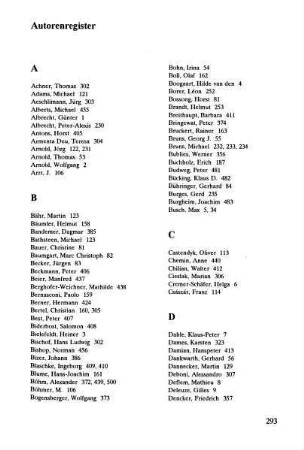 293-300, Autorenregister