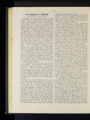 Der Kirchenstreit in Schottland