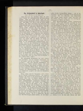 Der Kirchenstreit in Schottland