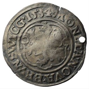 Fundmünze, Mariengroschen, 1534