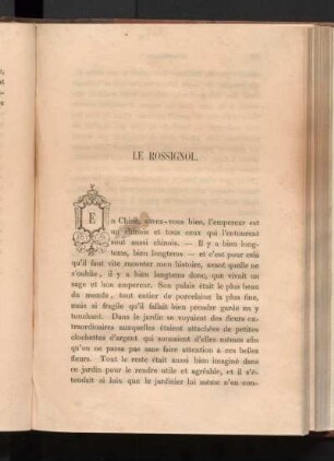 Le Rossignol.