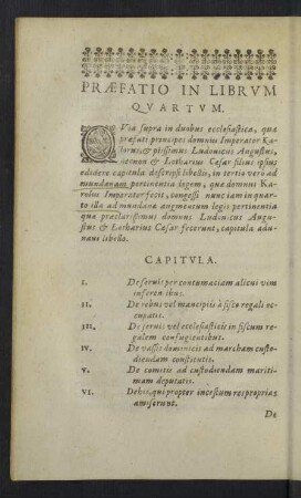 Incipit Liber Quartus.