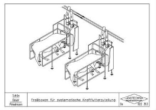 Fressboxen für systematische Kraftfutterzuteilung