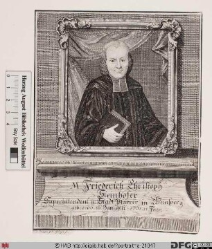 Bildnis Friedrich Christoph Steinhofer